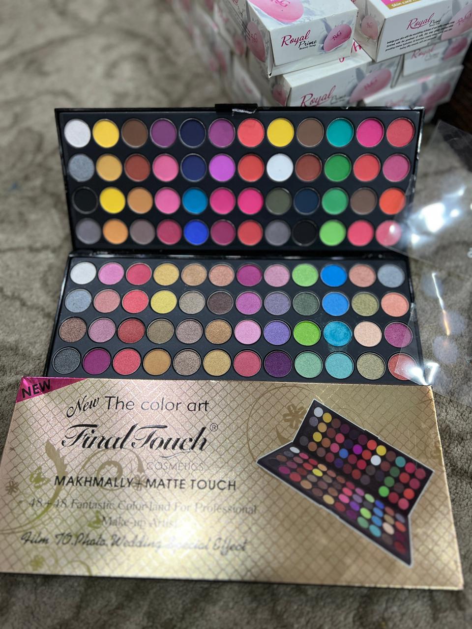 Final Touch Eyeshadow Palette | 96 Colors | Matte and Shimmer | Professional Makeup Kit