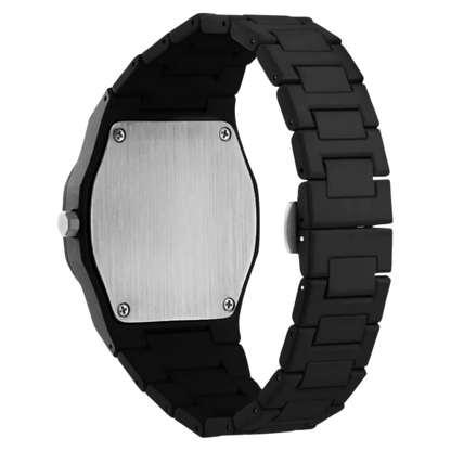 Premium Black Stainless Steel Waterproof Men’s Watch – Luxury Multi-Dial Design