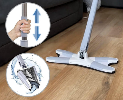 XMOP Floor Mop | Advanced Cleaning Technology | Easy Floor Wiping | Microfiber Head | Durable & Portable | With 1 Cloth