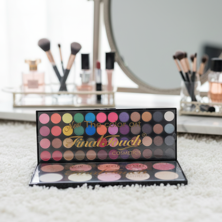 Final Touch Matte Palette | 48 Colors Eyeshadow, Blusher & Highlighter | Professional Makeup Kit