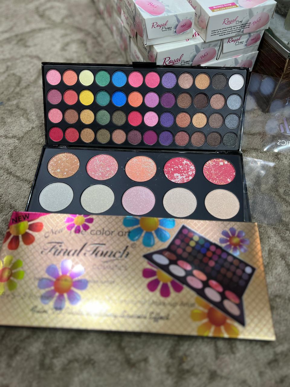 Final Touch Matte Palette | 48 Colors Eyeshadow, Blusher & Highlighter | Professional Makeup Kit