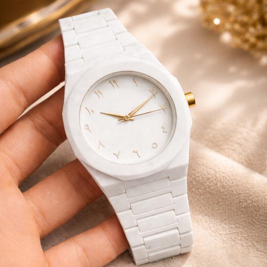 Full White Aura Watch – Luxury and Stylish