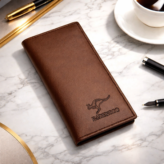 Classic Men's Leather Bi-Fold Wallet