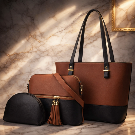 Elegant 3-Piece Handbags: Premium Quality for Daily Fashion