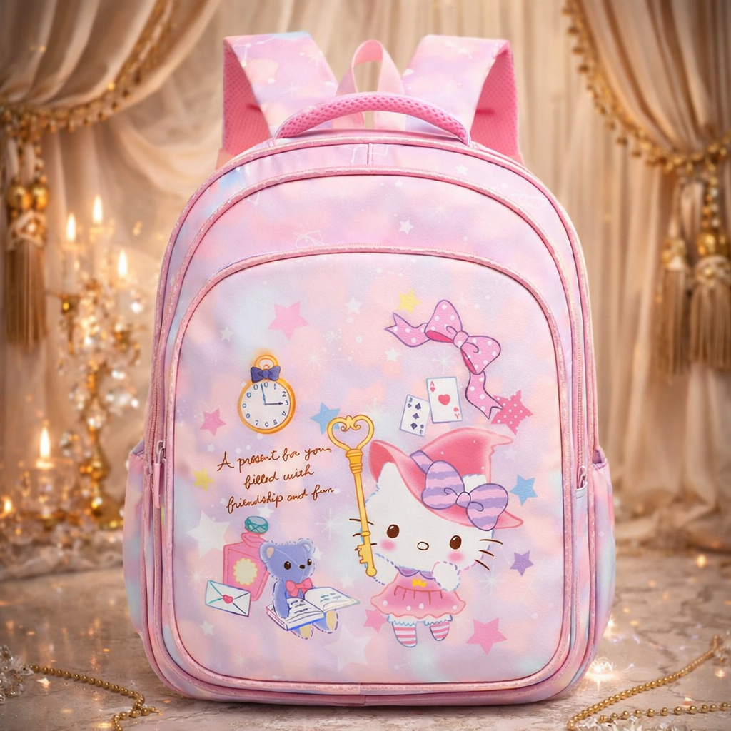 Stylish Pink School Bag For Girls