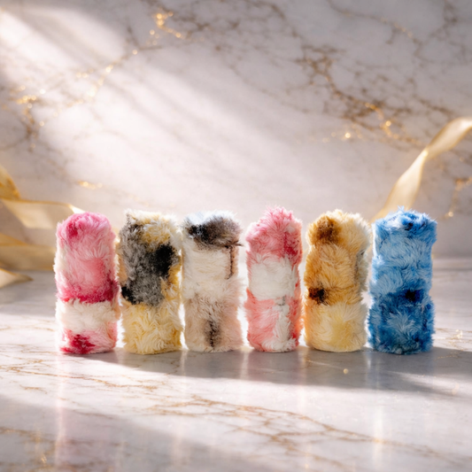 High Pigmented Fur Style Fluffy Lipstick Set 6 Pcs Creamy Multicolor Lipsticks