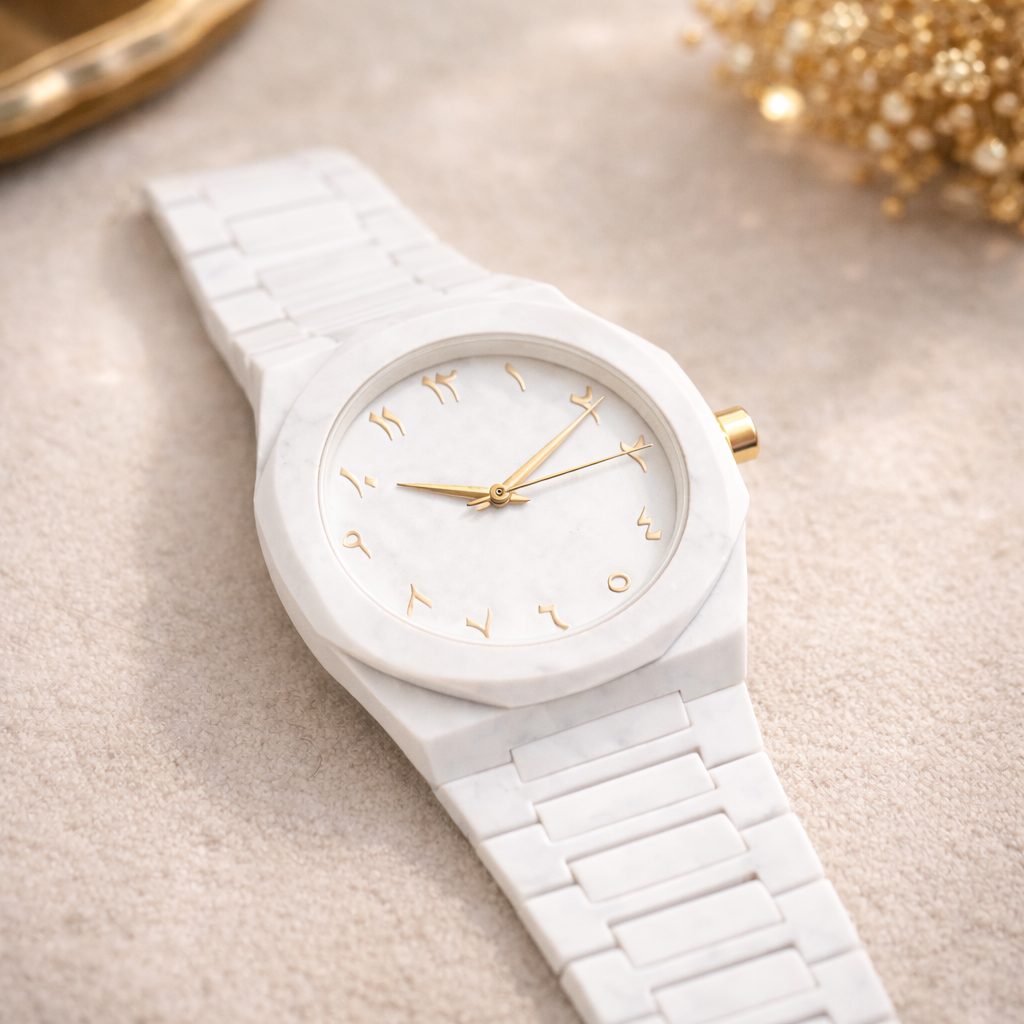Full White Aura Watch – Luxury and Stylish