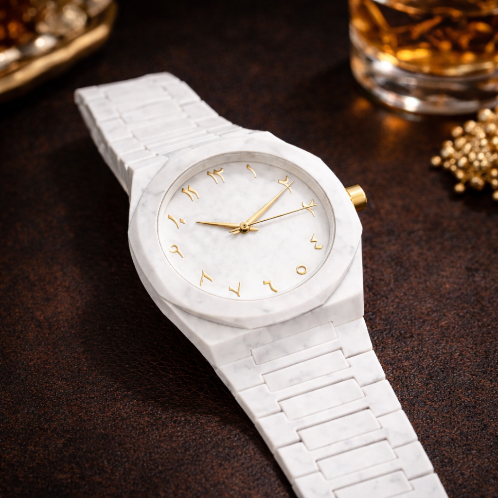 Full White Aura Watch – Luxury and Stylish