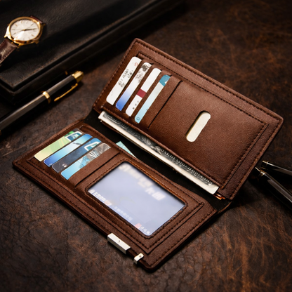 Classic Men's Leather Bi-Fold Wallet