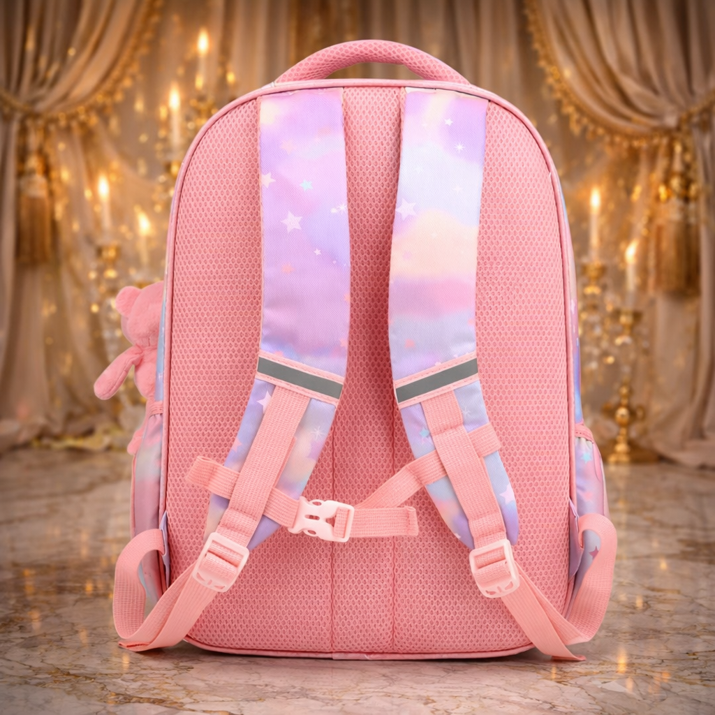 Stylish Pink School Bag For Girls