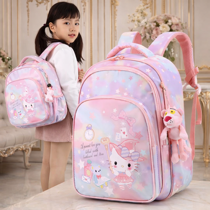 Stylish Pink School Bag For Girls