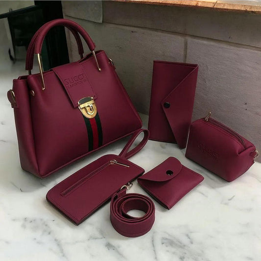 Premium 5 Pieces Handbag Set