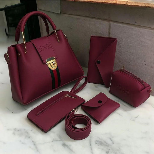 Premium 5 Pieces Handbag Set