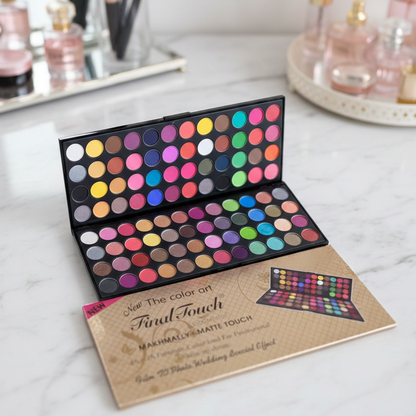 Final Touch Eyeshadow Palette | 96 Colors | Matte and Shimmer | Professional Makeup Kit