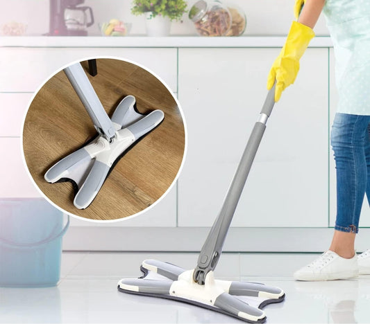 XMOP Floor Mop | Advanced Cleaning Technology | Easy Floor Wiping | Microfiber Head | Durable & Portable | With 1 Cloth